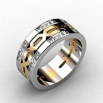 Cool Handsome Zirconia Rings for Men Trendy Wedding Engagement Ring Personality Birthday Party Mens Jewelry Gifts Anillos Mujer