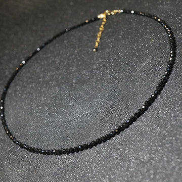 Fashion Brand Simple Black Beads Short Necklace Female Jewelry Women Choker s Bijoux Femme Ladies Party 2024