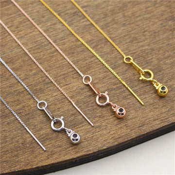DIY Handmade Accessories Box Chain Silicone Ball Silver Accessories