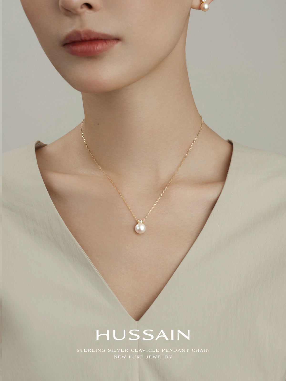 Hesheng Women's Best Selling Single Pendant Natural Freshwater Pearl