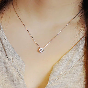 Valentine's Day Female Pendant Accessible Luxury Chinese Valentine's Day Gift Single Diamond