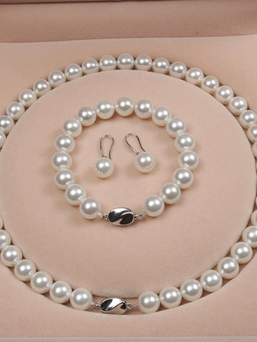 Women's Pearl to Give Mom Necklace for Cheongsam Mother Shell