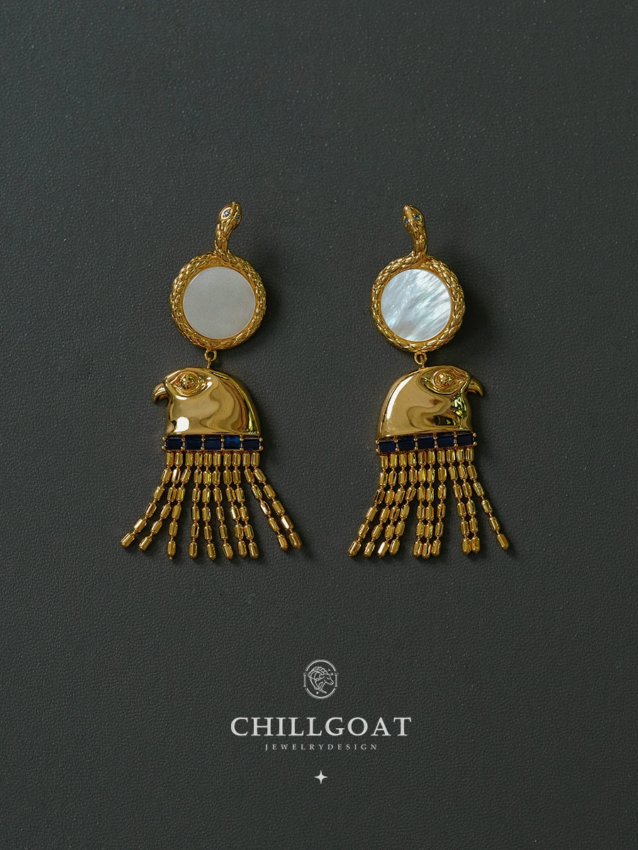 Chillgoat Original Design White Shell Earrings