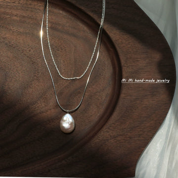 Mimi Sparkling Extremely Fine Pure Necklace Baroque Pearl