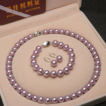 Fashion Jewelry Suit Multicolor Perfect Circle Shell Pearl