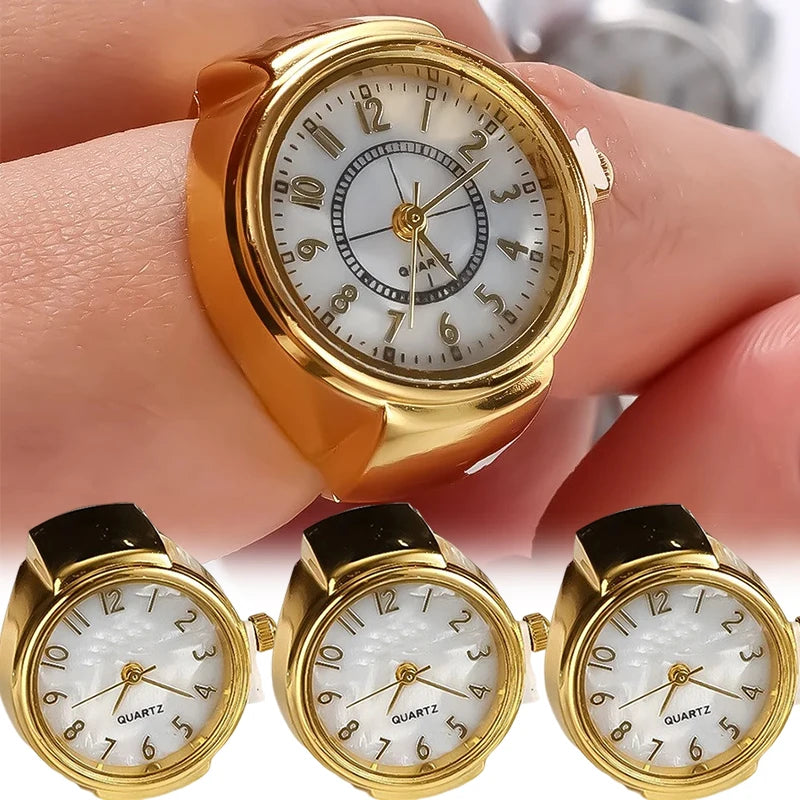 SNQP Rings Finger Watches Fashion Party Quartz Watches Unisex Couple Rings Jewelry Gift Real