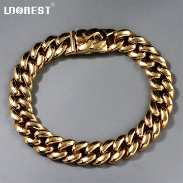 Trendy Cuban Chain Men Bracelet Classic Stainless Steel 3/6/13/14mm Width Chain Bracelets For Men Women Jewelry Dropshipping