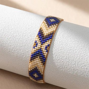 BLUESTAR MIYUKI Bracelets Spring And Summer Gift Weaving Beads Geometry Personalized Bracelet Fashion Bohemia Jewelry Wholesale