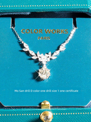 Color Works Women's Sterling Silver Besties Necklace