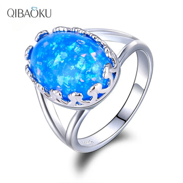 Opal Rings 925 Silver Jewelry Ring For Women Men Wedding Anniversary Christmas Gift  Accept Drop Shipping