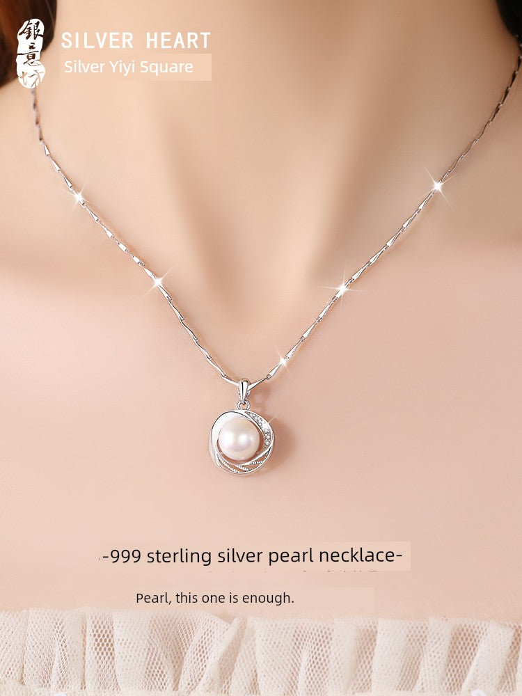 Women's to Give Mom Mother's Day Gift Pendant Pearl Necklace