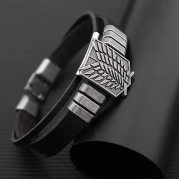 Punk Cartoon Anime Attack Giant Bracelets for Women and Men Style Creative Bracelet Trend Personality Hand Jewelry Gift